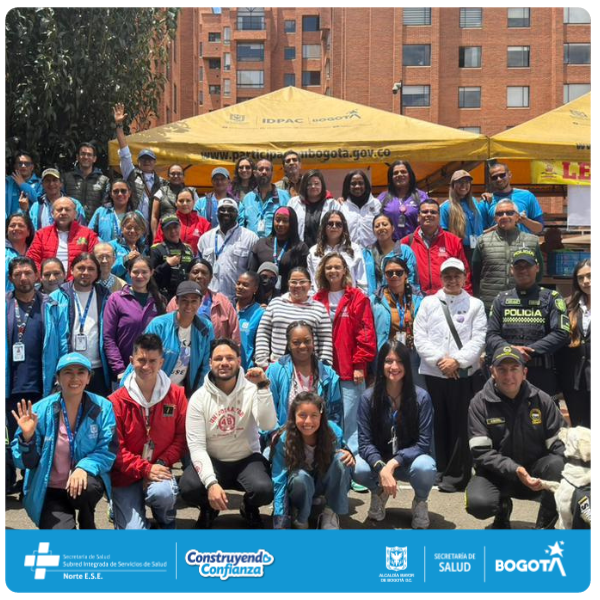 Equipo Subred Norte y Entidades Aliadas en 4to Festival TeusActivo